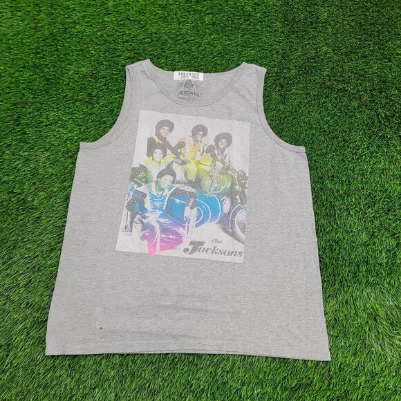 The-Jackson 5 Tank-Top Large 22x28 Gray Michael-Jackson - Picture 1 of 14